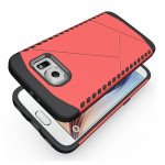 Wholesale Samsung Galaxy S6 Shield Hybrid Case (Red)